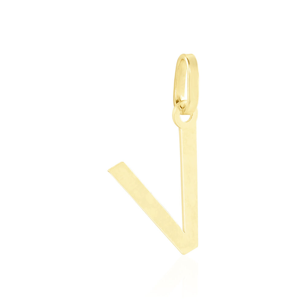 Pendentif Ionia Lettre Or Jaune - Pendentifs Famille | Marc Orian