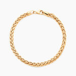 Bracelet Jany Maille Palmier Or Jaune - Bracelets mailles Femme | Marc Orian