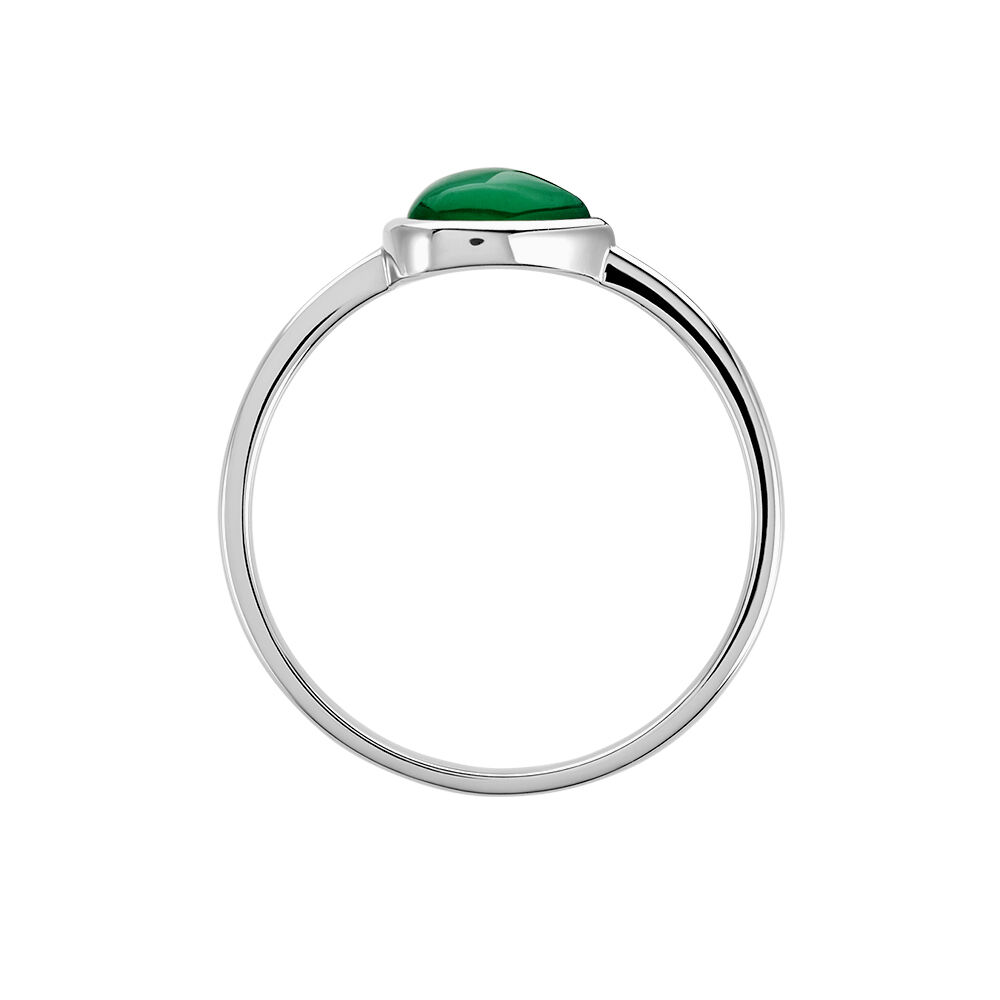 Bague Tao Argent Blanc Onyx - Bijoux fantaisie Femme | Marc Orian