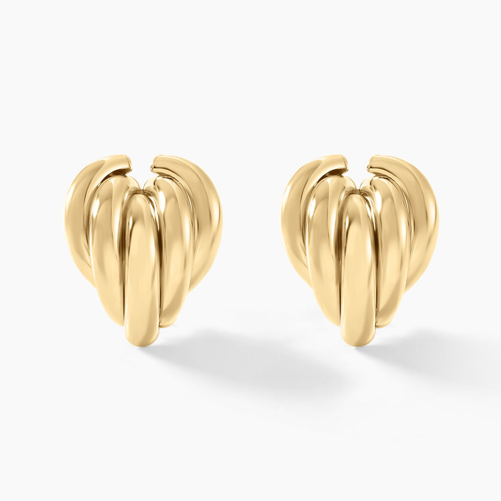 Boucles D'oreilles Or Jaune Verbena - Puces Femme | Marc Orian