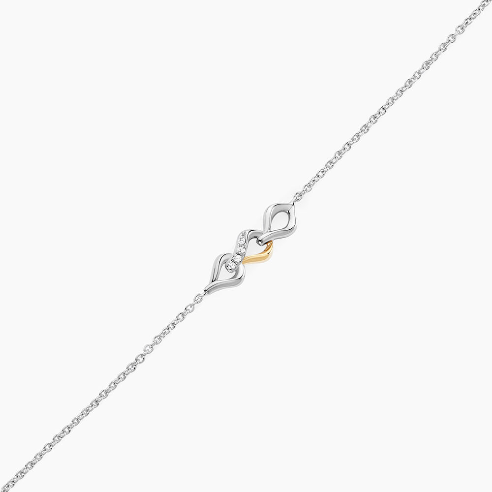 Bracelet Or Jaune Argent Blanc Oxyde De Zirconium - Bracelets cha&icirc;nes Femme | Marc Orian