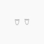 Boucles D'Oreilles Puces Kaiko Argent Blanc Oxyde De Zirconium - Puces Femme | Marc Orian