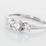 Bague Habib Or Blanc Oxyde - Solitaires Femme | Marc Orian