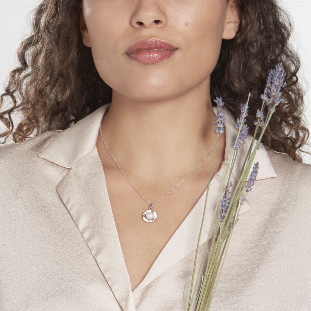 Collier Argent Roula Perle De Culture Oxydes De Zirconium - Colliers Femme | Marc Orian