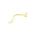 Piercing De Nez Fethi Serti Griffe Or Jaune Oxyde De Zirconium - Piercing Nez Femme | Marc Orian
