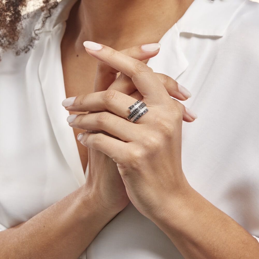 Bague Heldea Or Blanc Diamant - Bagues pierres précieuses Femme | Marc Orian