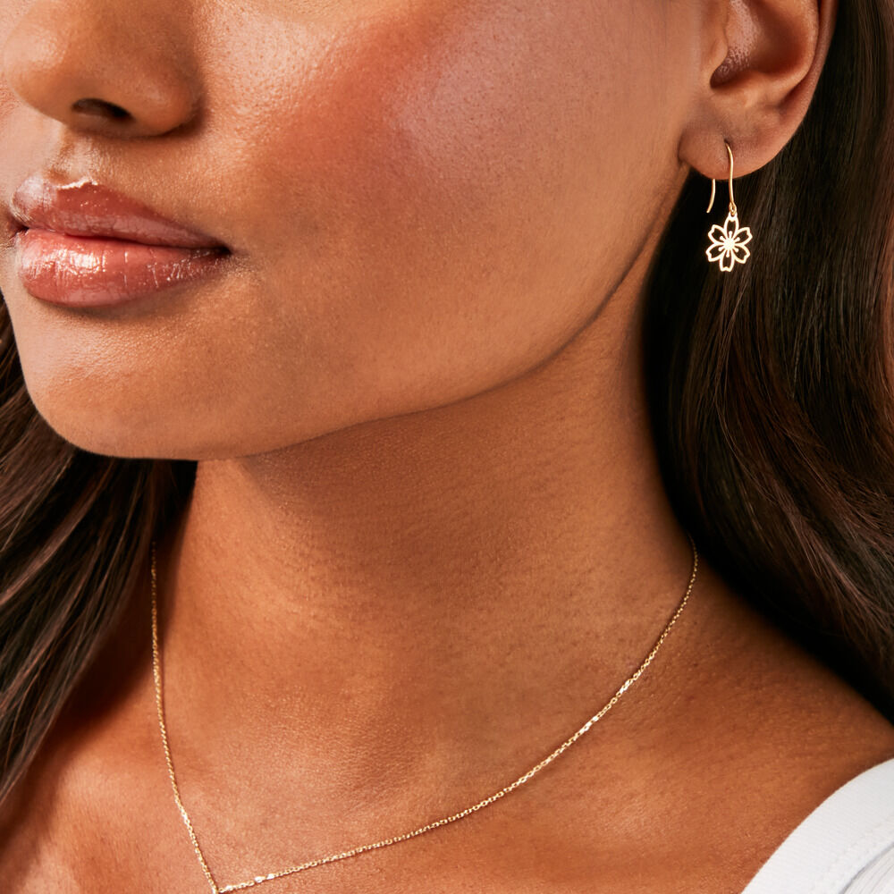 Boucles D'Oreilles Pendantes Marjaana Or Jaune - Pendantes Femme | Marc Orian