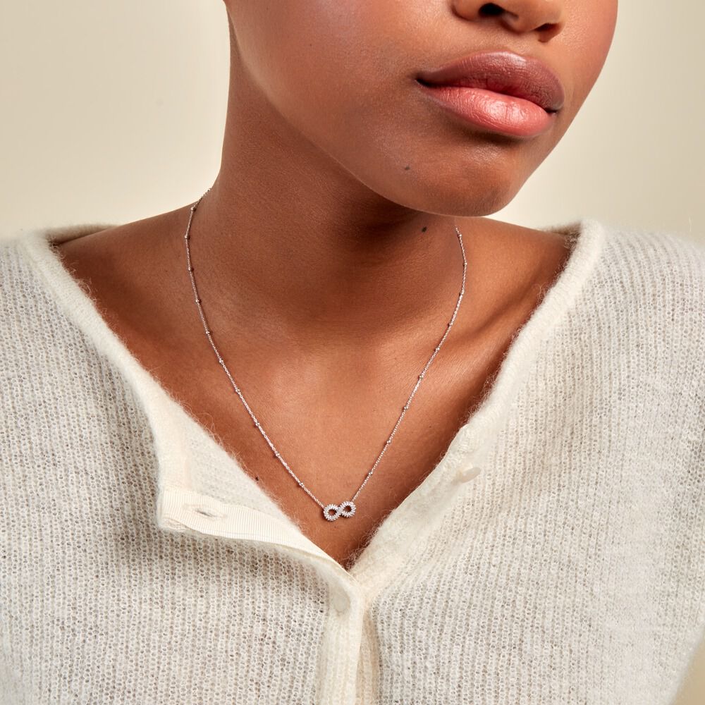 Collier Aella Argent Blanc - Colliers Femme | Marc Orian