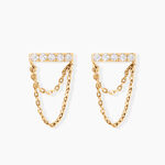 Boucles D'oreilles Puces Akilina Or Jaune Oxyde De Zirconium - Puces Femme | Marc Orian