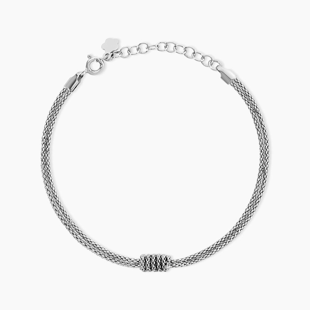 Bracelet Lassy Argent Blanc - Bracelets fantaisie Femme | Marc Orian