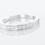 Alliance Rhea Or Blanc Diamant - Alliances avec pierres Femme | Marc Orian