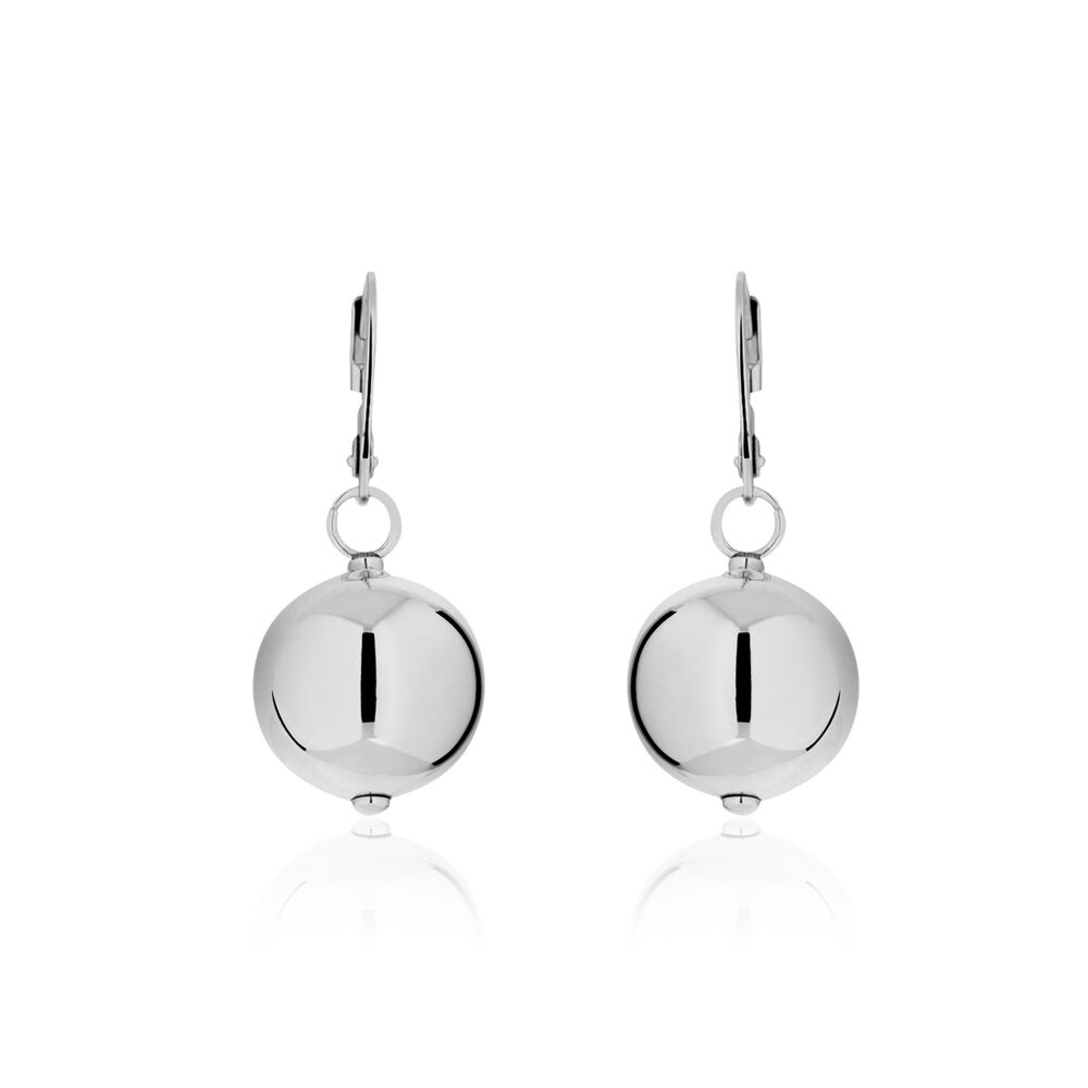 Boucles D'oreilles Pendantes Bilou Acier Blanc - Pendantes Femme | Marc Orian