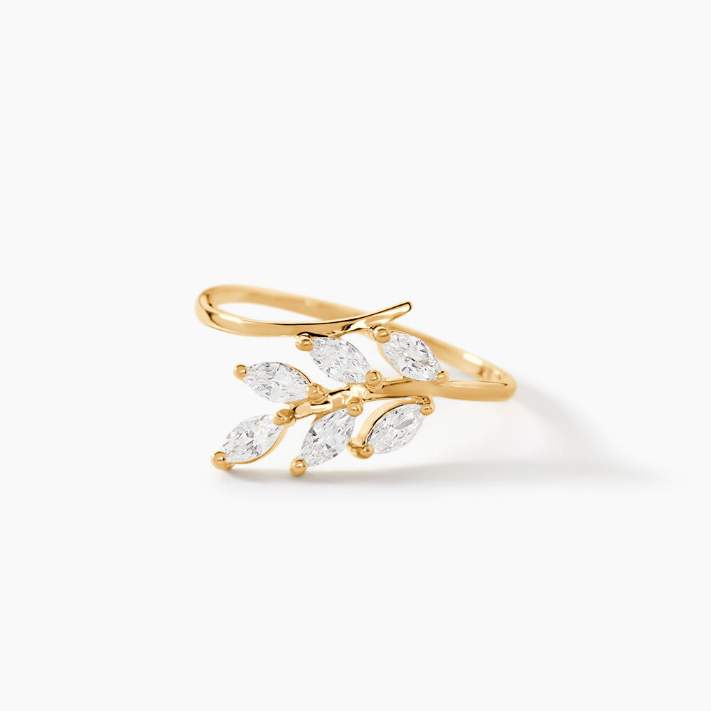 Bague Audrica Or Jaune Oxyde De Zirconium - Bagues avec pierre Femme | Marc Orian