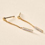 Boucles D'oreilles Pendantes Marjenka Or Jaune Diamant - Pendantes Femme | Marc Orian