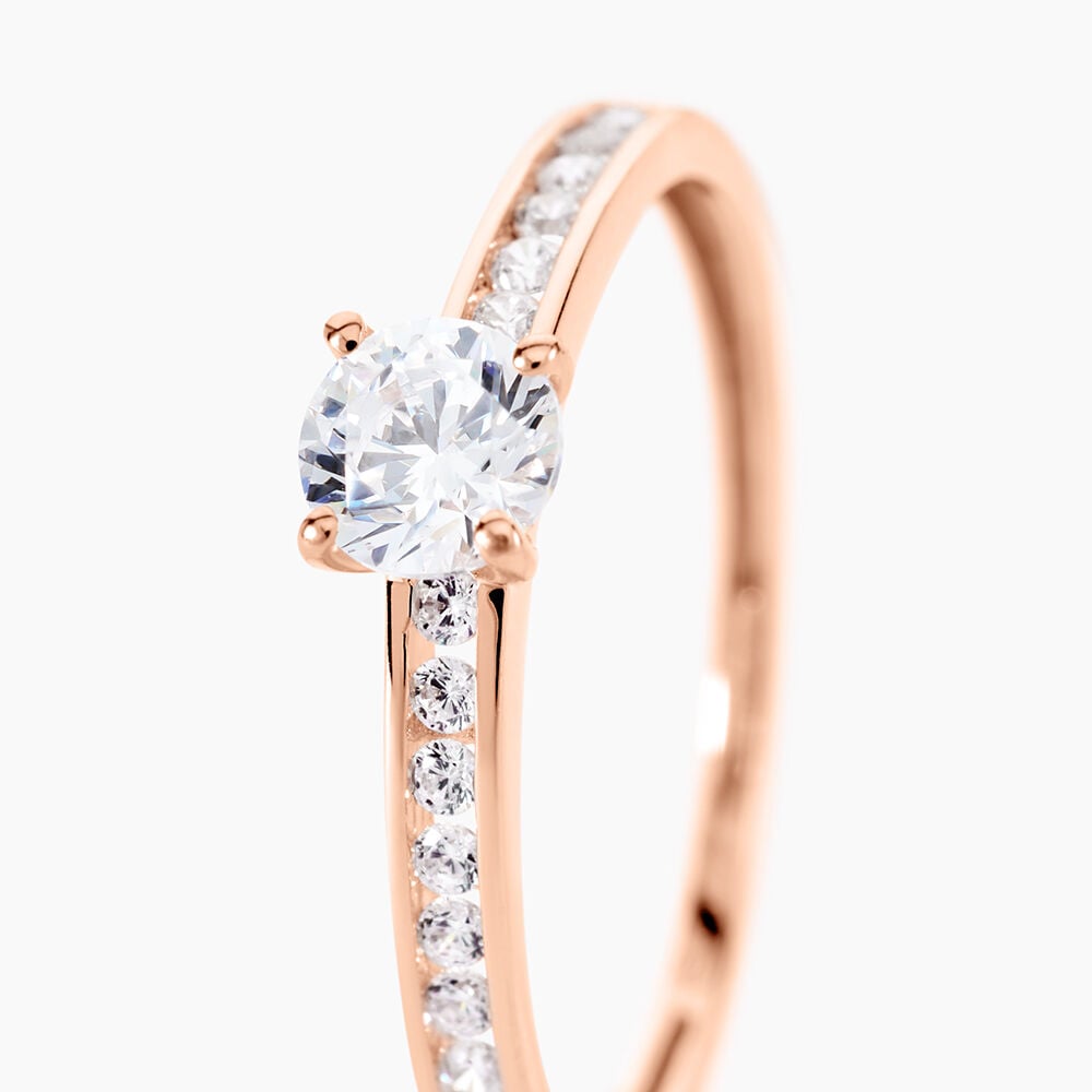Bague Harem Or Rose Oxyde - Solitaires Femme | Marc Orian