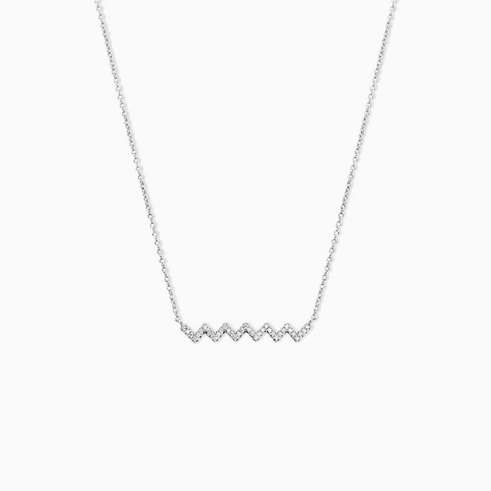 Collier Elixanne Argent Blanc Oxyde De Zirconium - Colliers avec pierres Femme | Marc Orian