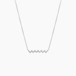 Collier Elixanne Argent Blanc Oxyde De Zirconium - Colliers avec pierres Femme | Marc Orian