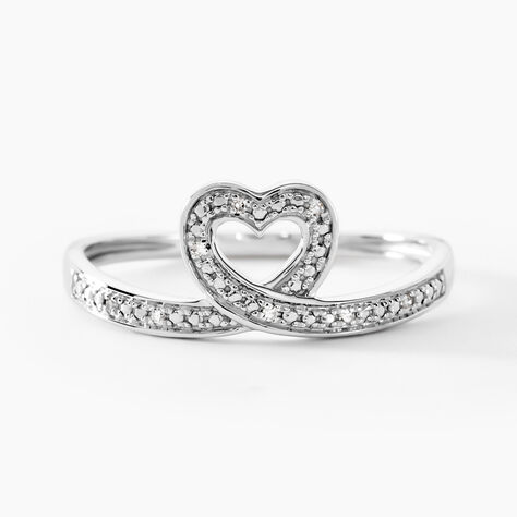 Bague Delaney Or Blanc Diamant - Bagues pierres pr&eacute;cieuses  | Marc Orian