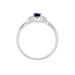 Bague Cassie Or Blanc Saphir Et Diamant - Solitaires Femme | Marc Orian