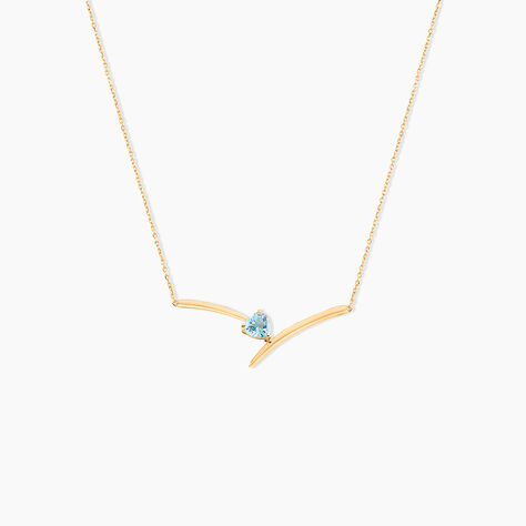 Collier Renaldine Or Jaune Topaze - Colliers avec pierres Femme | Marc Orian