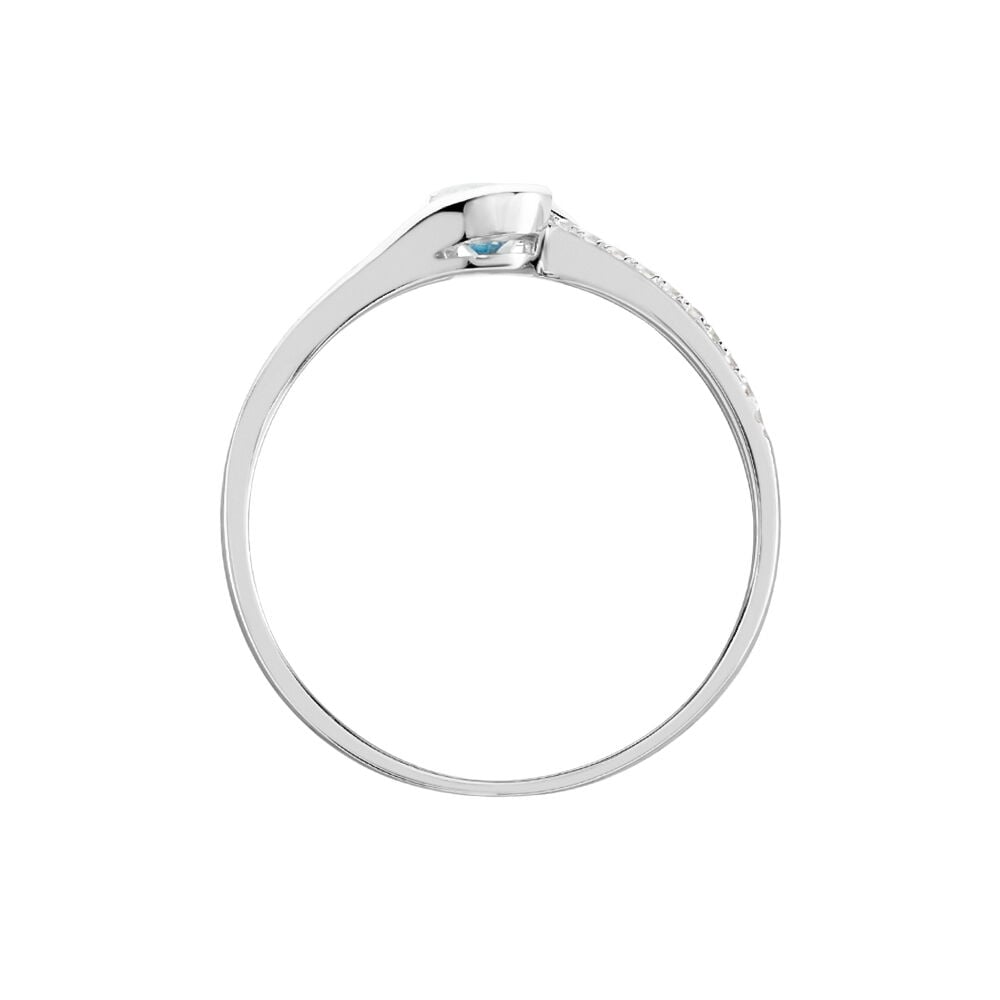 Bague Or Blanc Anja Topaze - Bagues pierres fines Femme | Marc Orian