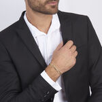 Bracelet Or Jaune Maille Altern&eacute;e - Bracelets mailles Homme | Marc Orian