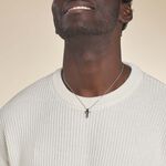 Collier Ruya Acier Bicolore Oxyde De Zirconium - Colliers avec pierres Homme | Marc Orian