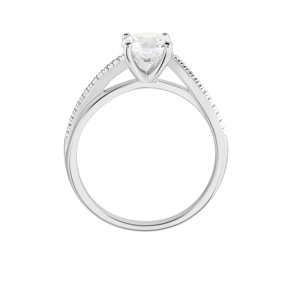 Bague Solitaire Maellyne Argent Blanc Oxyde De Zirconium - Solitaires Femme | Marc Orian