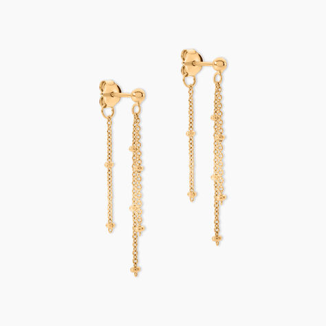 Boucles D'Oreilles Pendantes Juline Plaqu&eacute; Or Jaune - Pendantes Femme | Marc Orian