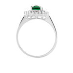 Bague Solitaire Perez Argent Blanc Oxyde De Zirconium - Bijoux fantaisie Femme | Marc Orian