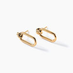 Boucles D'oreilles Pendantes Infinitude Plaqu&eacute; Or Dor&eacute; - Pendantes Femme | Marc Orian