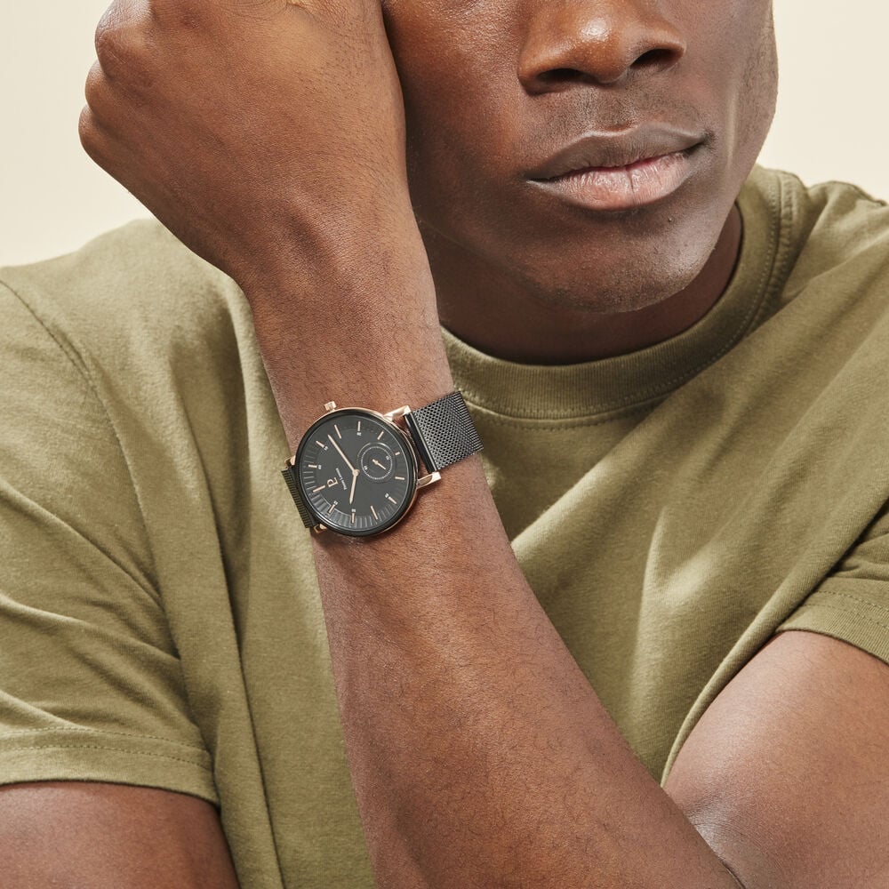 Montre Pierre Lannier Woofer Noir - Montres étanches Homme | Marc Orian