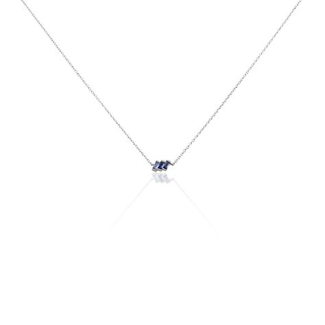 Collier Andy Argent Blanc Oxyde De Zirconium - Colliers avec pierres Femme | Marc Orian