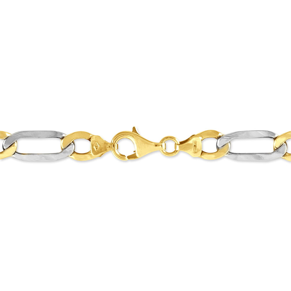 Bracelet Or Bicolore Maille Alternée - Bracelets mailles Homme | Marc Orian