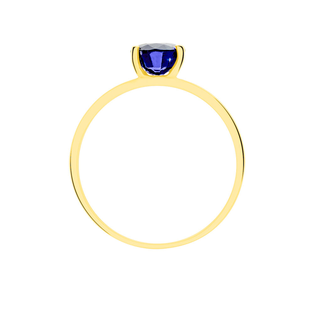Bague Billel Or Jaune Saphir Diamant - Solitaires Femme | Marc Orian