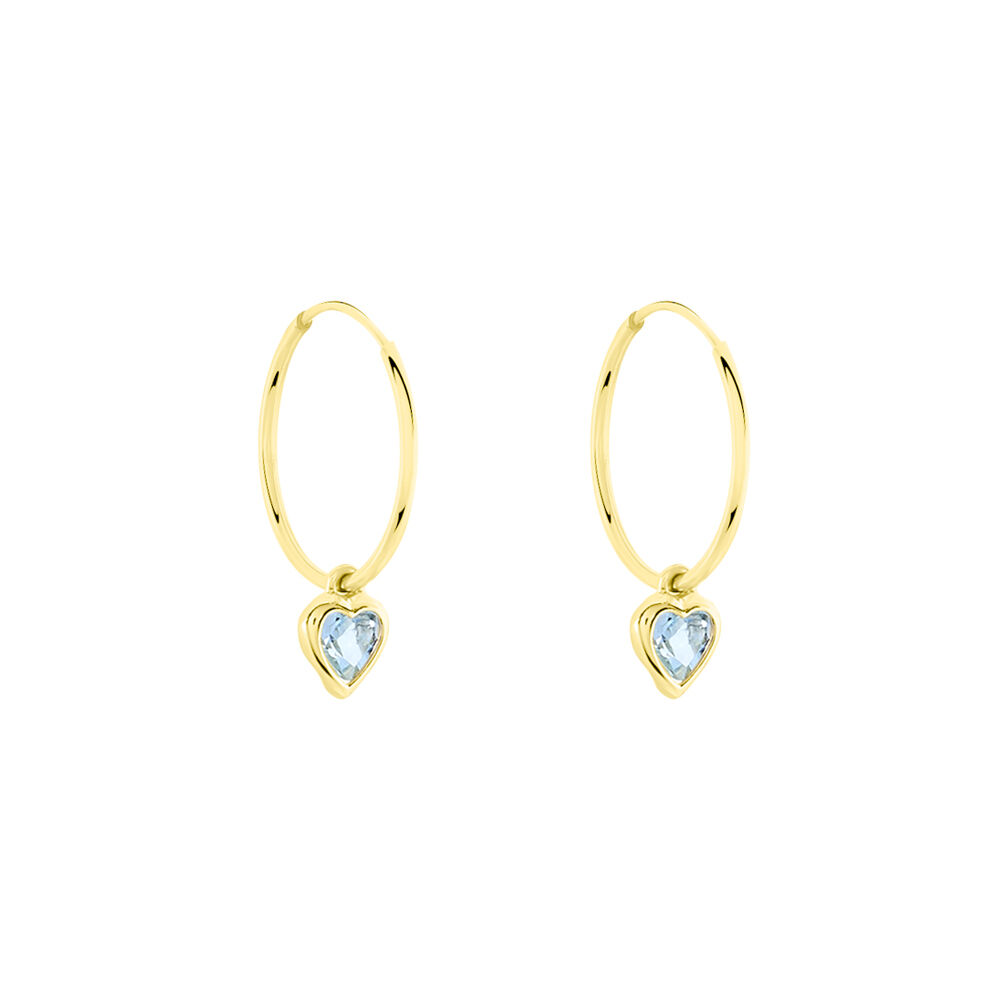 Créoles Marsie Coeur Or Jaune Topaze - Créoles Femme | Marc Orian