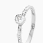 Bague Solitaire Mathylda Argent Blanc Oxyde De Zirconium - Bijoux fantaisie Femme | Marc Orian