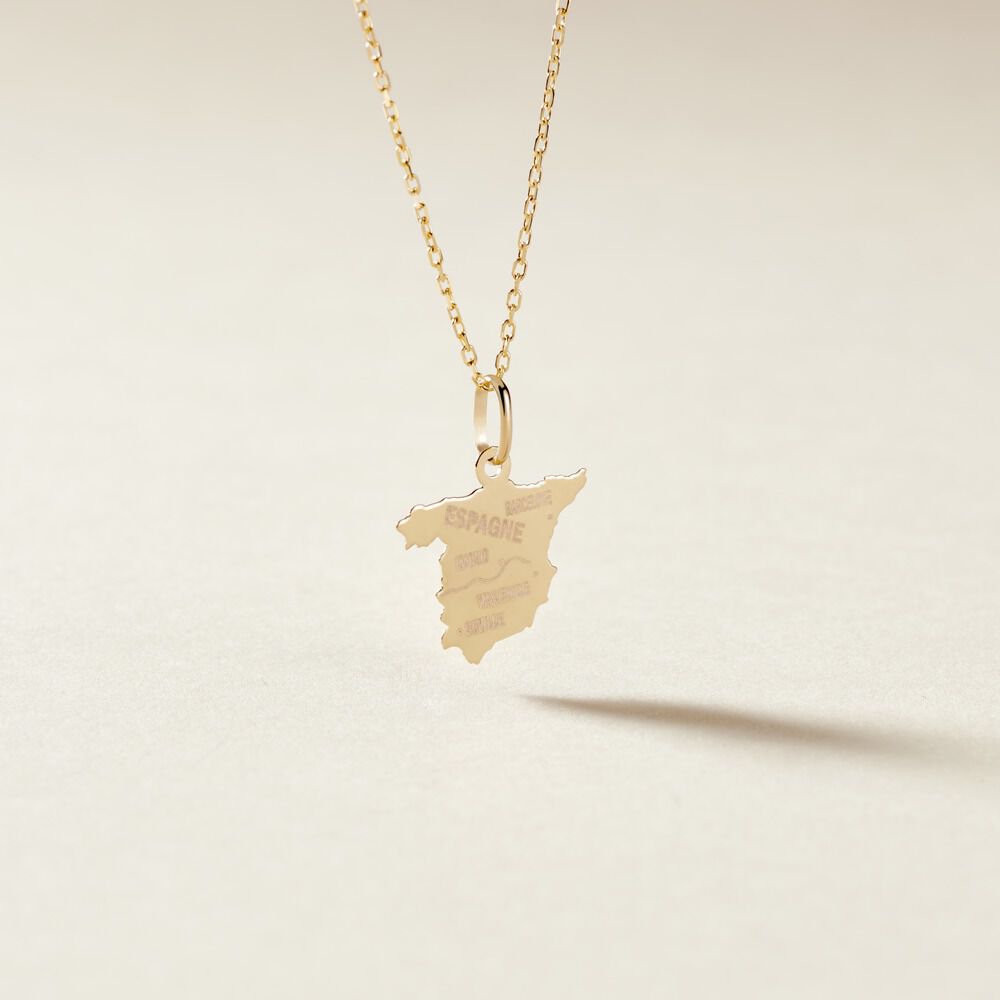 Pendentif Gaietana Espagne Or Jaune - Bijoux personnalis&eacute;s Famille | Marc Orian