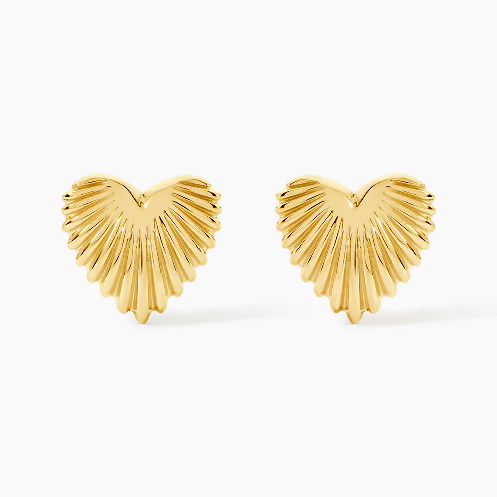 Boucles D'Oreilles Puces Arianne Acier Jaune - Puces Femme | Marc Orian