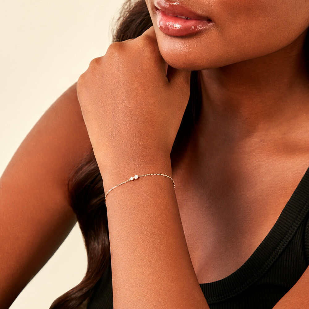 Bracelet Serenya Or Jaune Diamant Synthétique - Bracelets chaînes Femme | Marc Orian