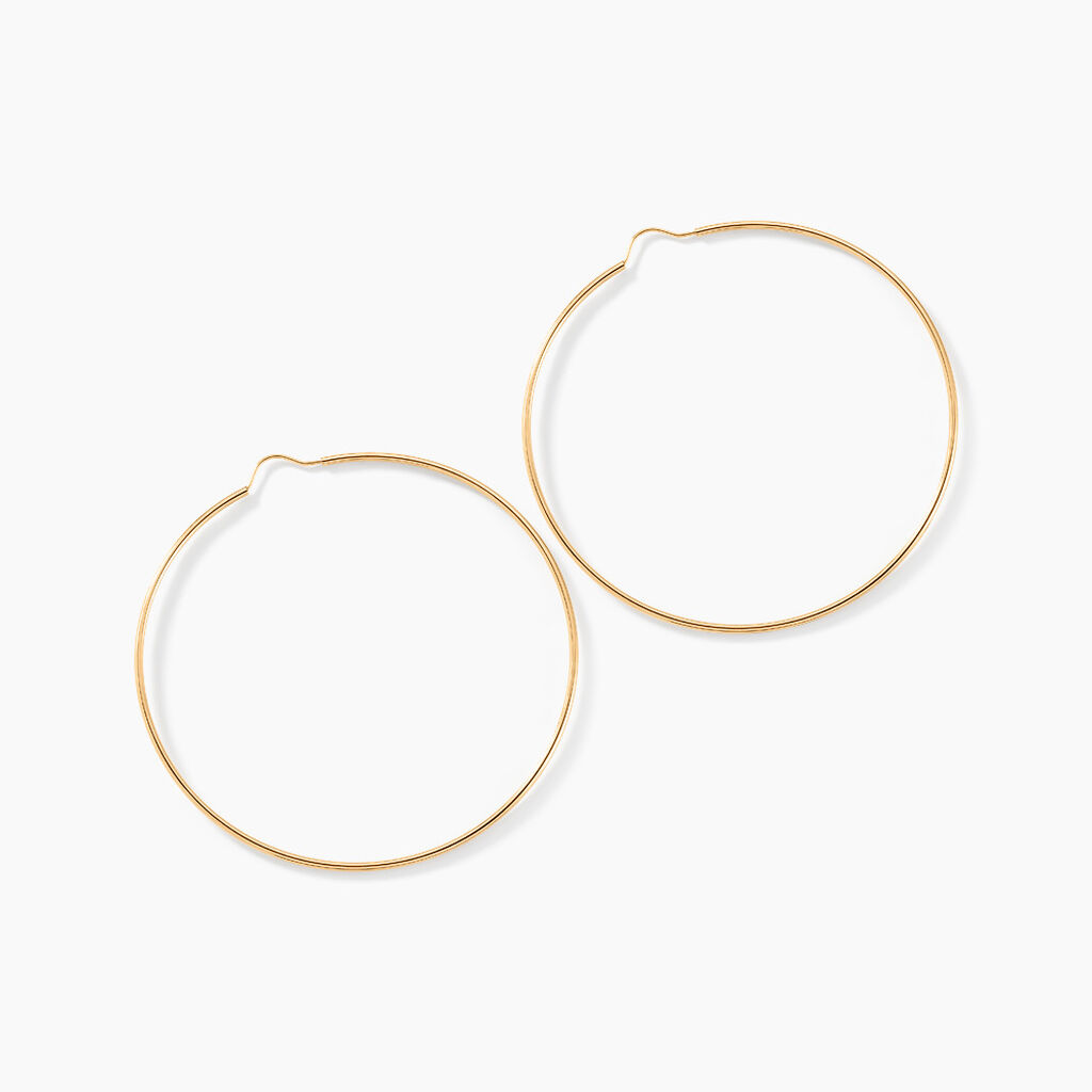 Créoles Dominae Or Jaune - Grosses créoles Femme | Marc Orian