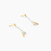 Boucles D'oreilles Pendantes Formev Or Bicolore Oxyde De Zirconium - Pendantes Femme | Marc Orian