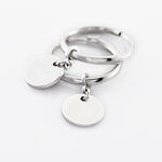 Cr&eacute;oles Elvyn Argent Blanc - Boucles d'oreilles pampille Femme | Marc Orian