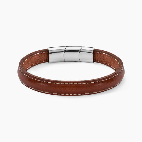 Bracelet Jourdan Rupert Cuir Marron - Bijoux Homme | Marc Orian
