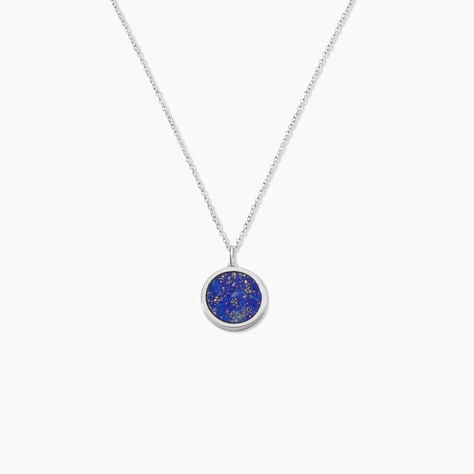 Collier Franzine Argent Blanc Lapis Lazulis - Colliers avec pierres Femme | Marc Orian