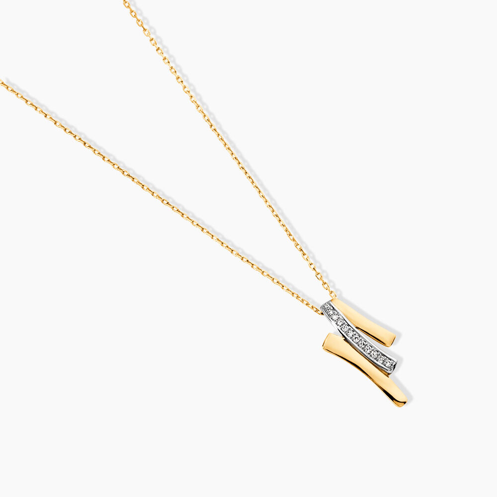 Collier Melia Or Jaune Diamant - Colliers avec pierres Femme | Marc Orian