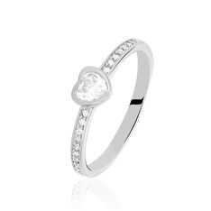 Bague Solitaire Mathylda Argent Blanc Oxyde De Zirconium - Bagues Solitaire Femme | Marc Orian