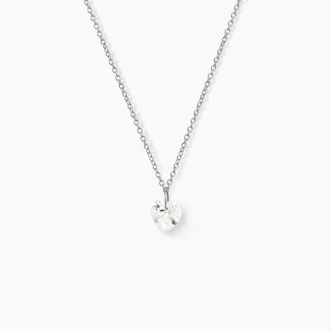 Collier Argent Sopher Oxyde De Zirconium - Colliers avec pierres Femme | Marc Orian