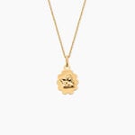Pendentif Ange Nuage Argent Dor&eacute; A L'Or 750/1000 - Bijoux fantaisie Femme | Marc Orian