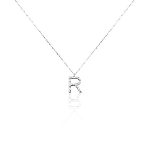 Collier Oran Or Blanc Diamant - Colliers avec pierres Femme | Marc Orian